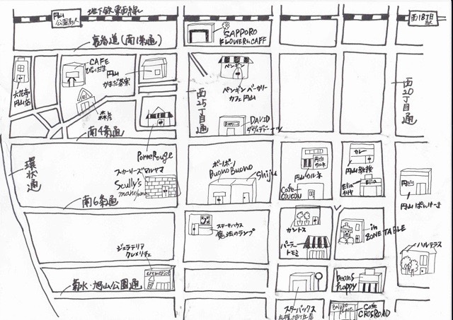 円山カフェMap