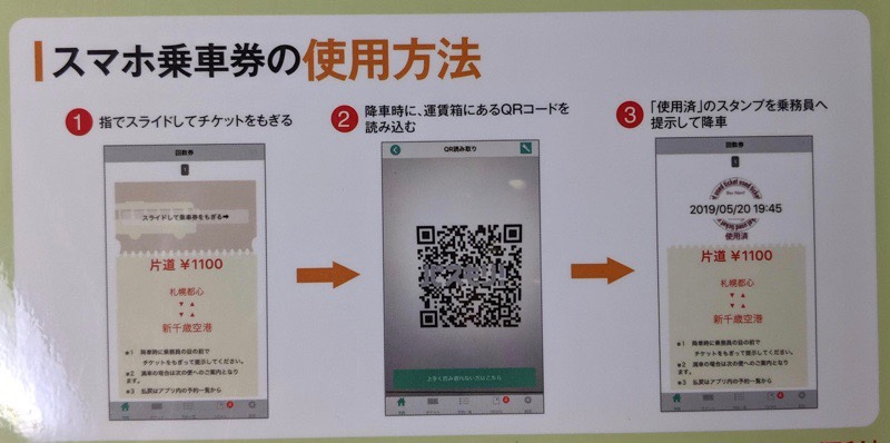 スマホ乗車券の利用方法