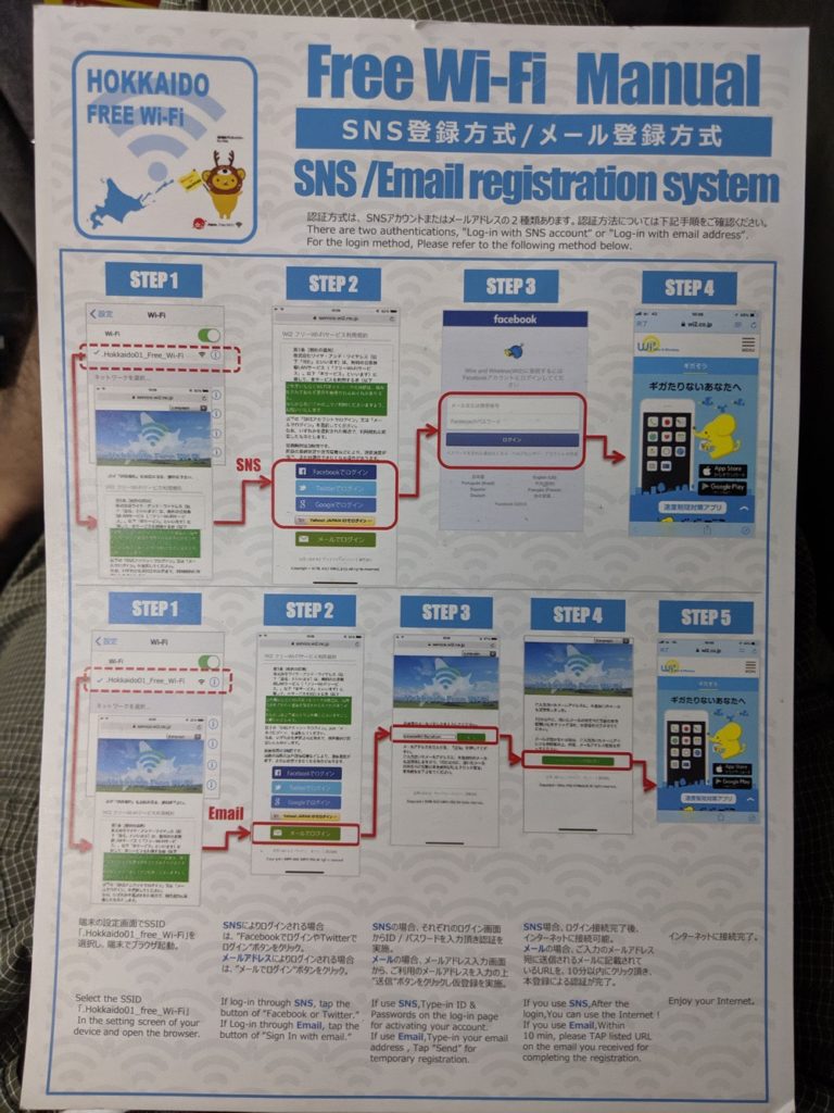 Wi-Fi利用登録方法